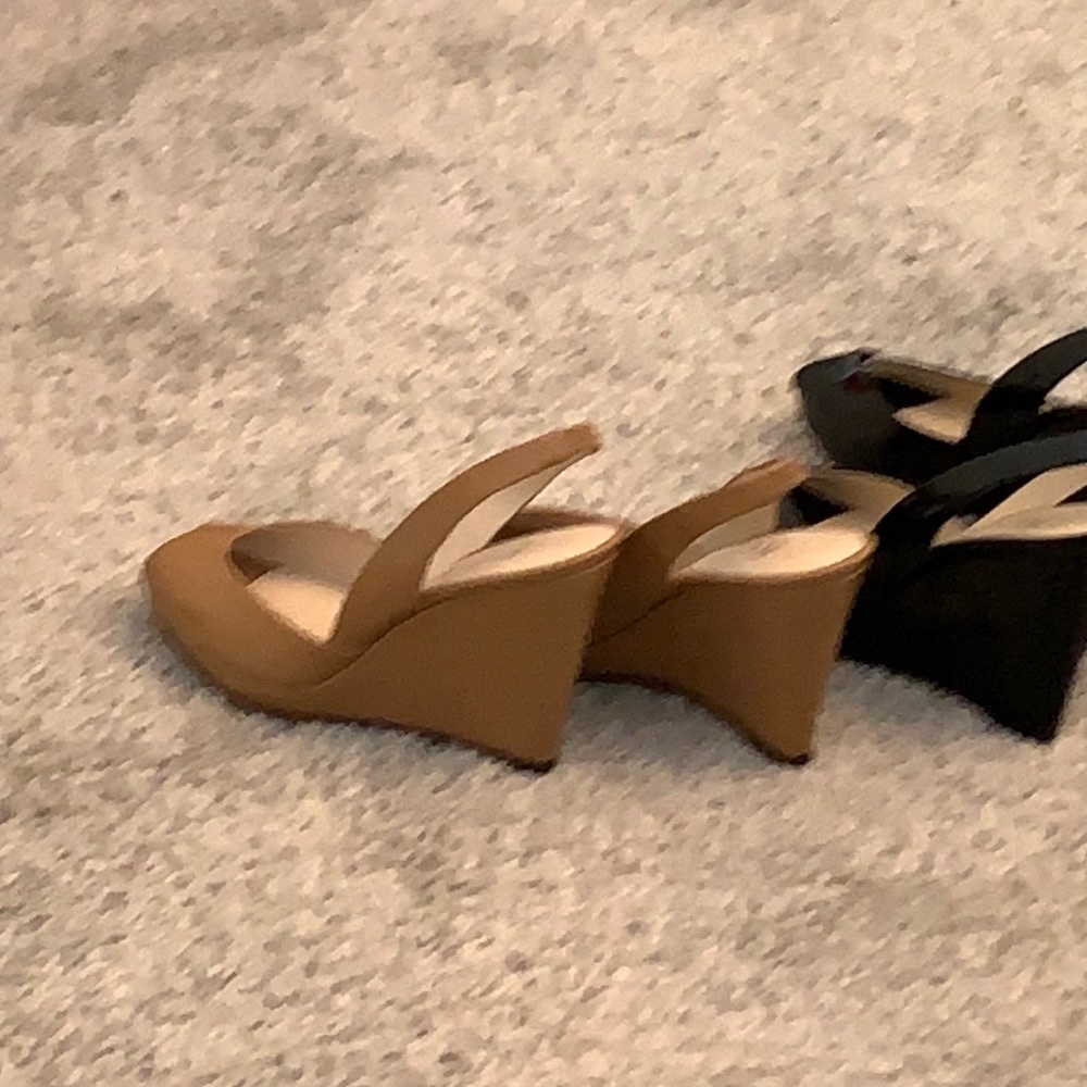 Kors peep toe wedge